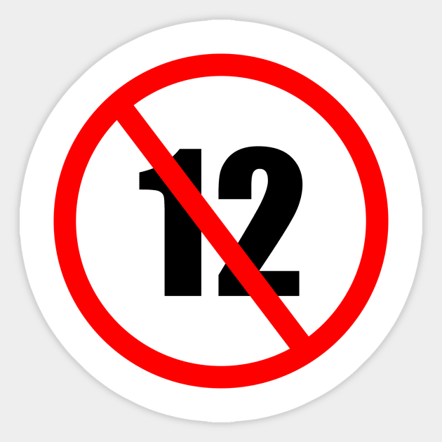 12 Sticker by closedeye